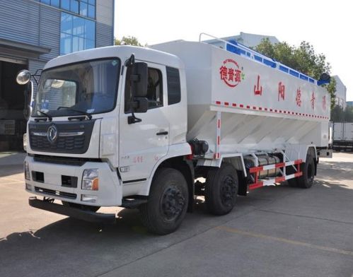 小三轴散装饲料车 高效拉饲料的15吨运输利器